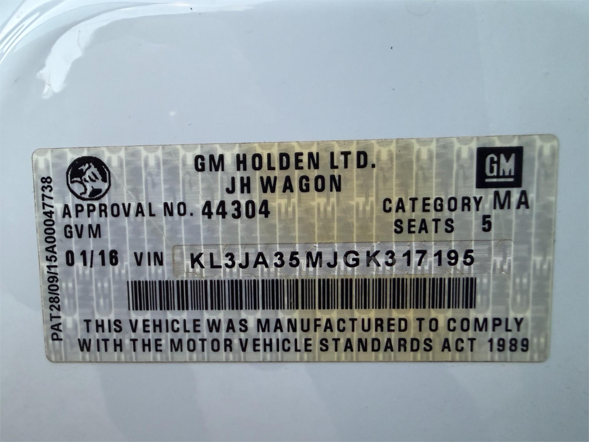 
								2016 Holden Cruze CDX full									