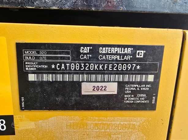 
								2022 CATERPILLAR 320 full									