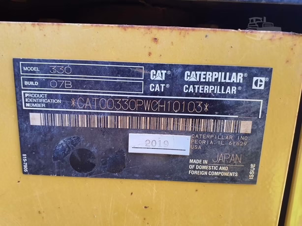 
								2019 CATERPILLAR 330 full									