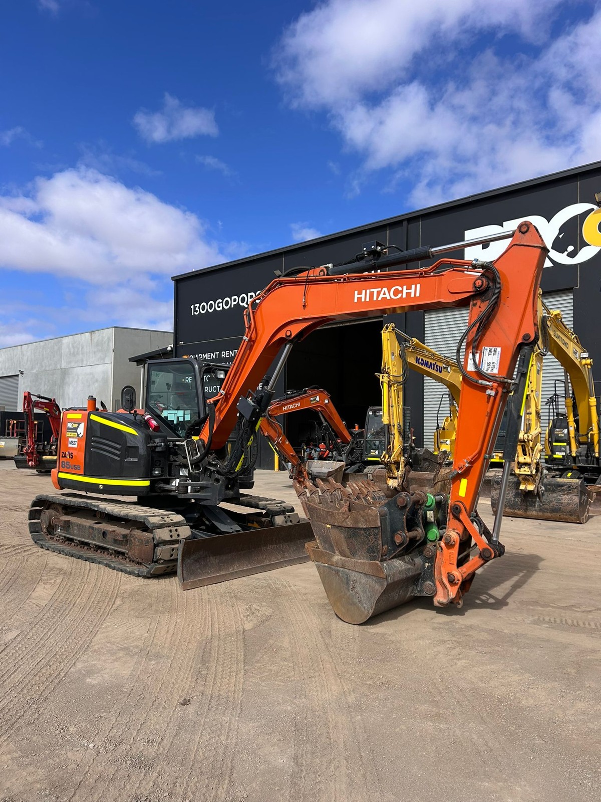 
								2022 Hitachi ZX85USB-5 8.7T Excavator full									
