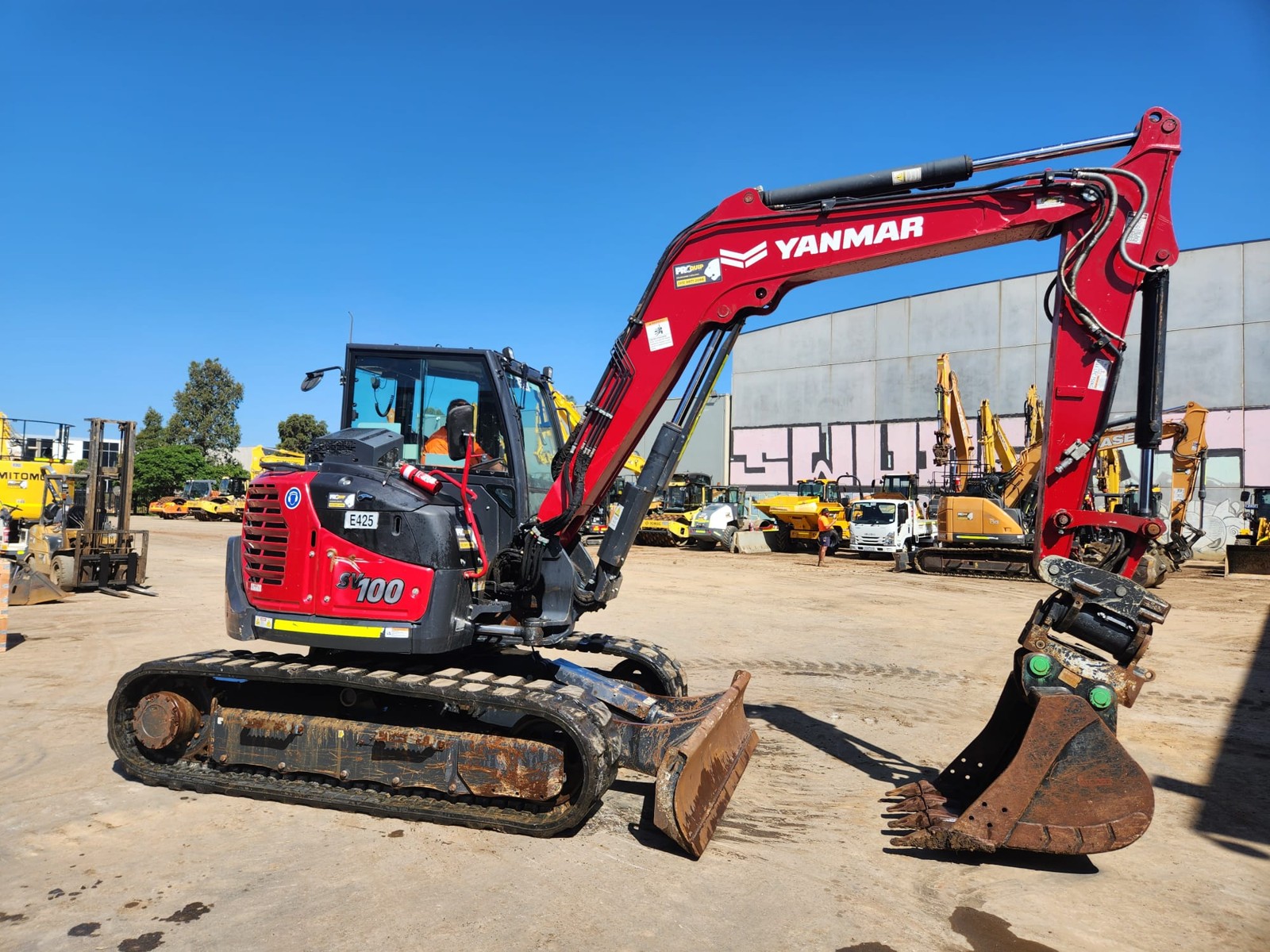 
								2023 Yanmar SV100 10T Excavator full									