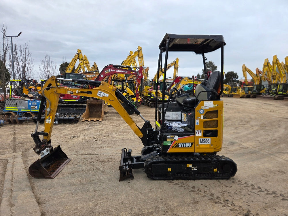 
								2023 Sany SY18 1.8T Mini-Excavator full									