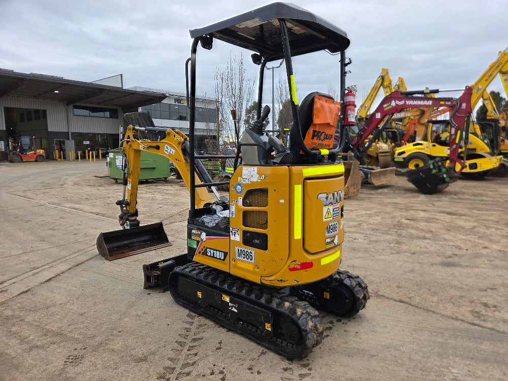 
								2023 Sany SY18 1.8T Mini-Excavator full									