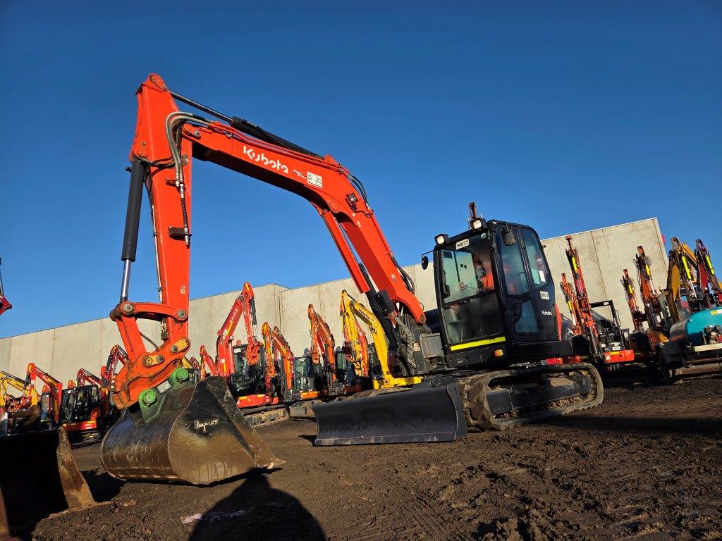 
								2022 Kubota KX080 8T Excavator full									