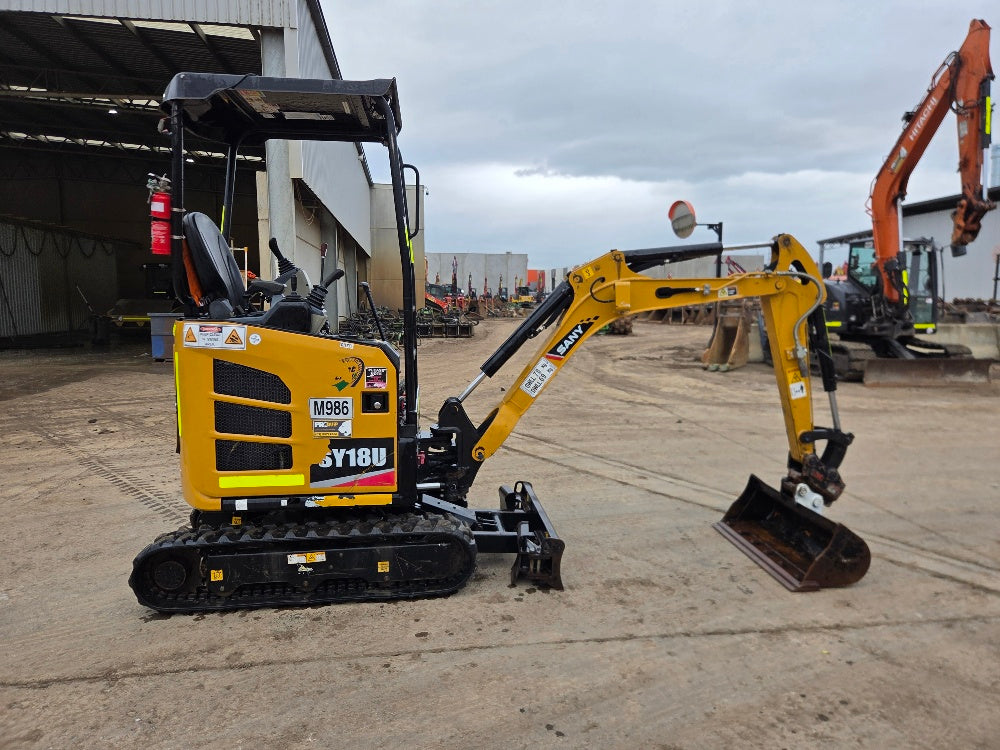 
								2023 Sany SY18 1.8T Mini-Excavator full									