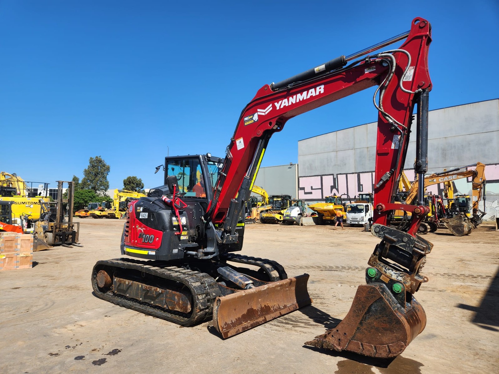 
								2023 Yanmar SV100 10T Excavator full									