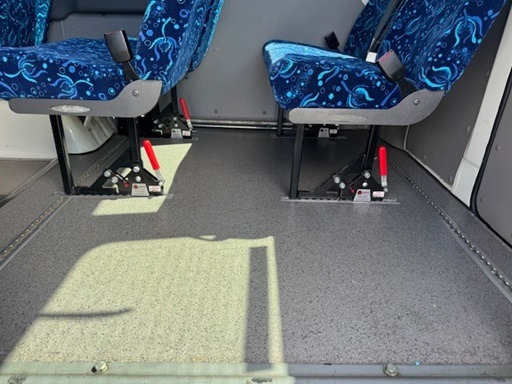 
								2009 Toyota Coaster Deluxe manual 19 passenger wheelchair lift equipped bus full									