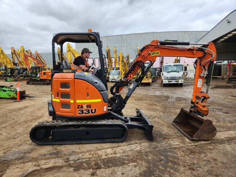 
								2022 Hitachi ZX33U-5 3.4T Excavator full									